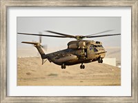 Framed CH-53 Yasur 2000 of the Israeli Air Force in a rescue demonstration