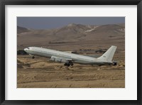 Framed Boeing 707 Re'em of the Israeli Air Force over Israel