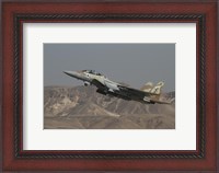 Framed F-15I Ra'am of the Israeli Air Force takes off from Ovda Air Force Base