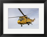 Framed Westland WS-61 Sea King helicopter of the Royal Air Force