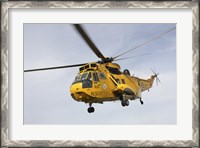 Framed Westland WS-61 Sea King helicopter of the Royal Air Force