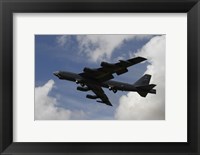 Framed B-52 Stratofortress heavy bomber of the US Air Force