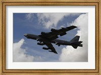 Framed B-52 Stratofortress heavy bomber of the US Air Force