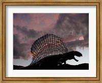 Framed Dimetrodon limbatus, a prehistoric animal