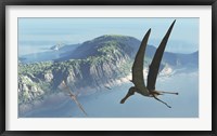Framed Species from the genus Anhanguera soar 105 million years ago over what is today Brazil