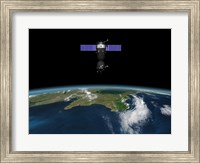 Framed Soyuz TMA-M spacecraft in low Earth orbit