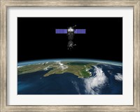 Framed Soyuz TMA-M spacecraft in low Earth orbit