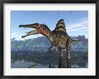 Framed Spinosaurus searches for its next meal