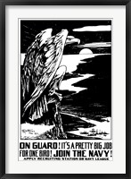 Framed On Guard - Eagle