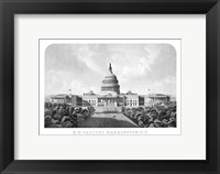 Framed United States Capitol Building