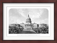 Framed United States Capitol Building