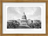 Framed United States Capitol Building