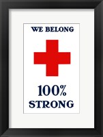 Framed Red Cross - We Belong