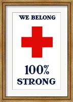 Framed Red Cross - We Belong