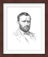 Framed General Ulysses S Grant (vitage Civil War portrait)