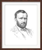 Framed General Ulysses S Grant (vitage Civil War portrait)