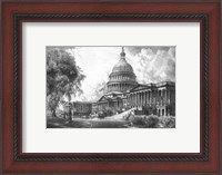 Framed US Capitol Building (digitally restored)