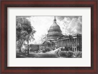 Framed US Capitol Building (digitally restored)