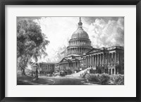 Framed US Capitol Building (digitally restored)