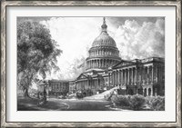 Framed US Capitol Building (digitally restored)