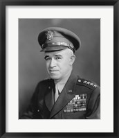 Framed Four Star General Omar Bradley (WWII)