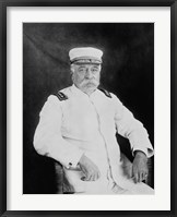 Framed Admiral George Dewey (black & white)