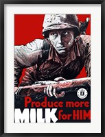 Framed Produce More Milk for Him
