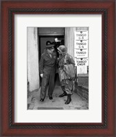 Framed Generals Eisenhower and Ridgway (WWII)