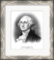 Framed Bust of President George Washington