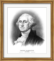 Framed Bust of President George Washington