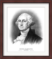 Framed Bust of President George Washington