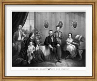 Framed General Ulysses S Grant and His Family