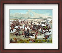 Framed Battle of Little Bighorn