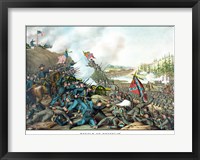 Framed Battle of Franklin (vintage Civil War)