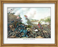 Framed Battle of Franklin (vintage Civil War)