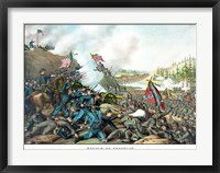 Framed Battle of Franklin (vintage Civil War)