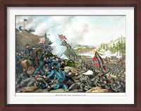 Framed Battle of Franklin (vintage Civil War)