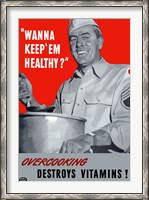 Framed Overcooking Destroys Vitamins
