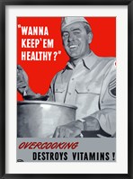 Framed Overcooking Destroys Vitamins