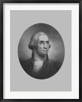 Framed President George Washington (vintage bust)