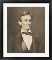 Framed President Abraham Lincoln (Vintage Civil War Photo)