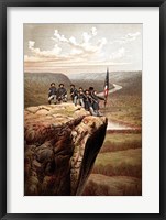 Framed Union Soldiers on the Summit of Lookout Mountain