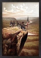 Framed Union Soldiers on the Summit of Lookout Mountain