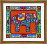 Framed Mosaic Elephant