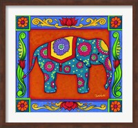 Framed Mosaic Elephant