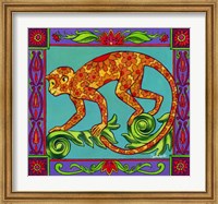 Framed Mosaic Monkey