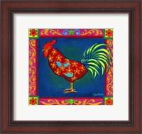 Framed Mosaic Rooster