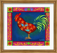 Framed Mosaic Rooster