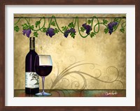 Framed Wine II With Vines