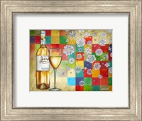 Framed Wine With White Squares